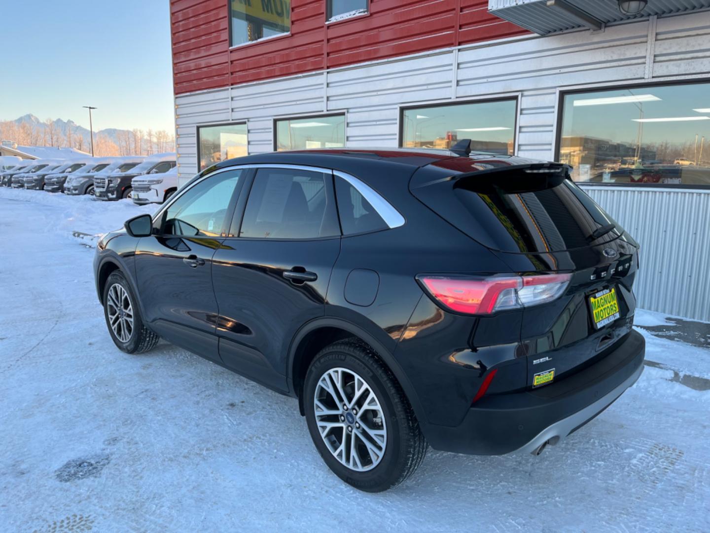 2022 BLACK /black leather FORD ESCAPE SEL (1FMCU9H66NU) with an 1.5L engine, Automatic transmission, located at 1960 Industrial Drive, Wasilla, 99654, (907) 274-2277, 61.573475, -149.400146 - Photo#1